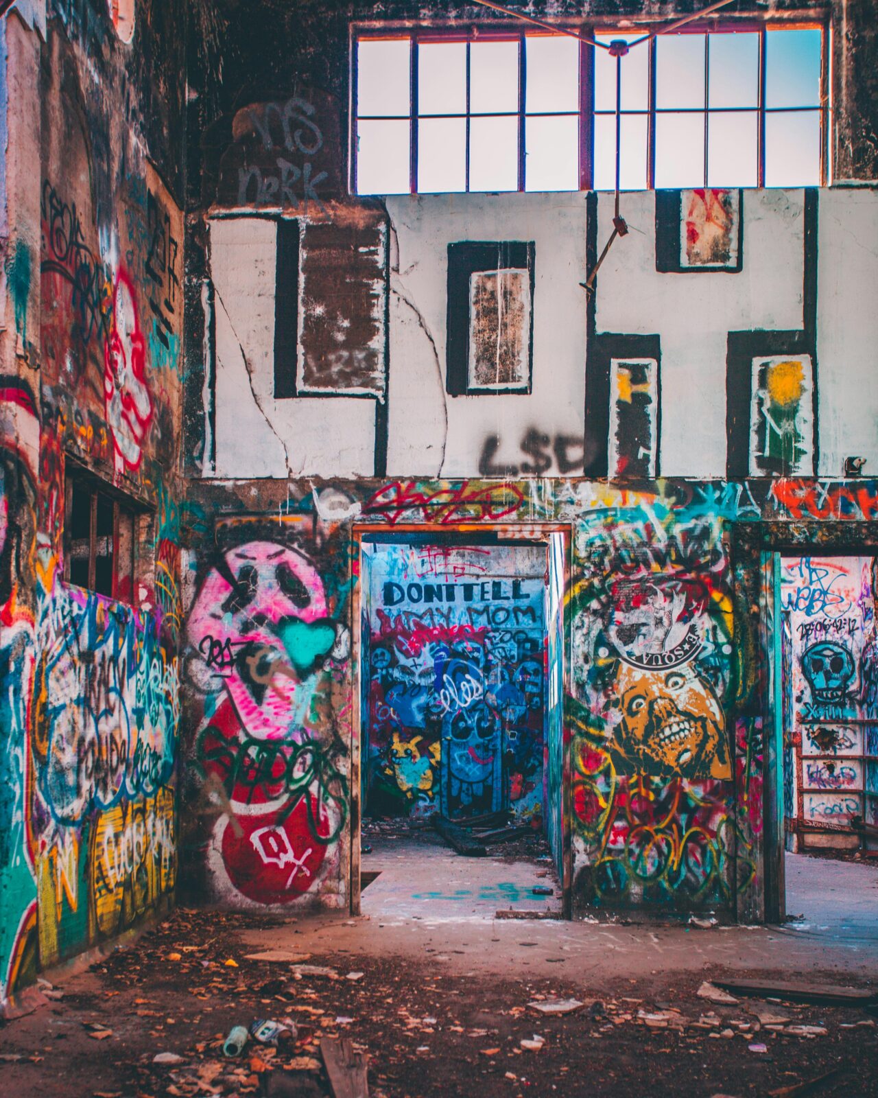 Photo by Alex Montes: https://www.pexels.com/photo/photo-of-abandoned-building-with-graffiti-1805268/
